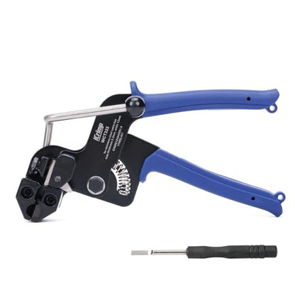 iCrimp Stainless Steel Cable Tie Tool Zip Gun Metal Zip Tensioner - color: Steel Cable Tie Tool