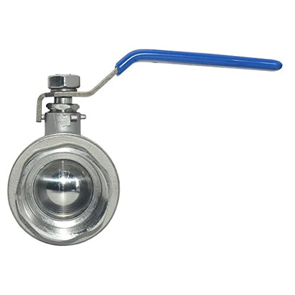DAN SPEED 1-1/4" Female 316 Stainless Steel Full Port Ball Valve Vinyl Handle WOG1000 (1-1/4 inch) - size: 1-1/4 inch 1 piece