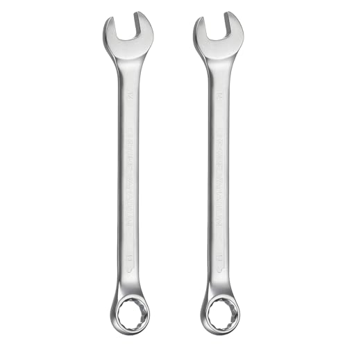 HARFINGTON 2Pcs Metric Combination Wrench 14mm Open End & 15-Degree Offset - size: 14mm