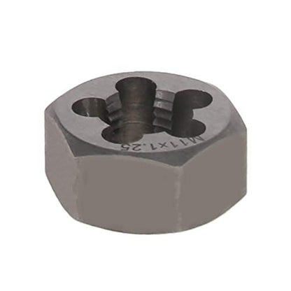 Utoolmart Hex Rethreading Die, M11 x 1.25 Pitch, Carbon Steel Thread Die, Hex Rethreading Die Machine Thread Die, Hexagon Taper Pipe Die, 1 Pcs - size: M11×1.25 Fine Teeth