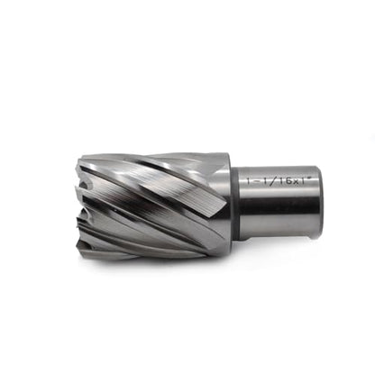 OSCARBIDE 1-1/16" x 1" HSS Annular Cutter 3/4" Weldon Shank Mag Drill Bit