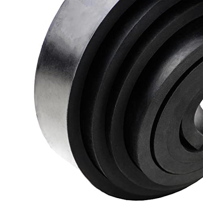 DEVNOL Rubber Strip 1/2(.500)" Thick X 2" Wide X 10'Long Grade 65A for Gasket, Surface Protection, Sealing - size: 1/2" x 2" x 10'