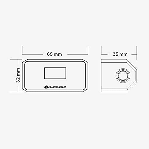 Bykski Water Cooling Digital Flow Meter Temperature Display