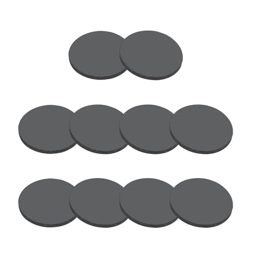 PATIKIL Rubber Solid Discs Washers, 10 Pcs 6mm OD x 2mm Thick Rubber Round Gasket Pad Bushings Spacer Washer for DIY Gasket Craft, Black - size: 6mm x 2mm