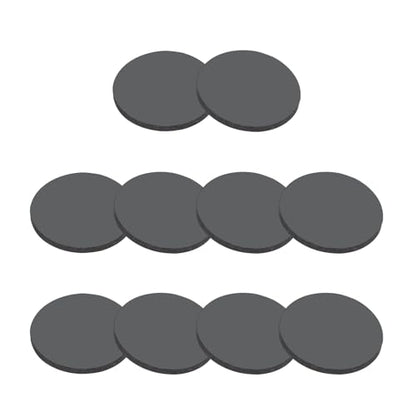 PATIKIL Rubber Solid Discs Washers, 10 Pcs 6mm OD x 2mm Thick Rubber Round Gasket Pad Bushings Spacer Washer for DIY Gasket Craft, Black - size: 6mm x 2mm