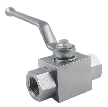 High Pressure Hydraulic Ball Valve KHB 1/2'' NPT, Shut-Off 2 Way Ball Valve, 1/2 Inch Hydraulic Valve 7250 PSI - size: KHB 1/2NPT(2 Way)