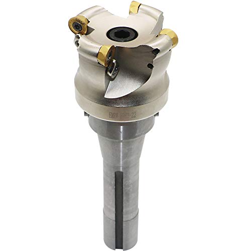 Face Mill Cutter Holder EMRW 6R 63-22+R8-FMB22-7/16+RPMT1204 Hard Alloy Blade+8mm Spanner+T15 Spanner, Used for Fough Machining of The Workpiece on The Milling Machine. - size: EMRW 6R63-22(2.48 Inch)