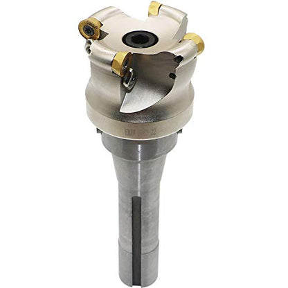 Face Mill Cutter Holder EMRW 6R 63-22+R8-FMB22-7/16+RPMT1204 Hard Alloy Blade+8mm Spanner+T15 Spanner, Used for Fough Machining of The Workpiece on The Milling Machine. - size: EMRW 6R63-22(2.48 Inch)