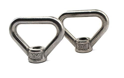 4 pcs of M8 304 Stainless Steel Heavy Duty Lifting Eye nut Triangle Shaped Screw Fastener