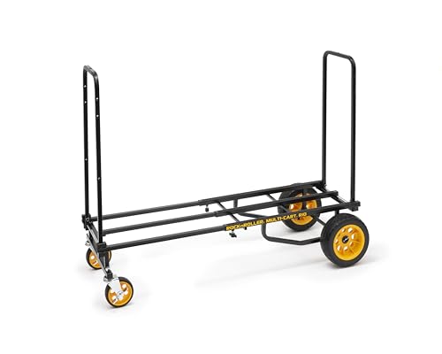 Rock-N-Roller R10RT (Max) 8-in-1 Folding Multi-Cart/Hand Truck/Dolly/Platform Cart/34" to 52" Telescoping Frame/500 lbs. Load Capacity, Black - style: R10RT