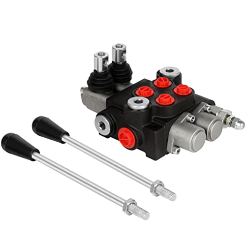 Hydraulic Flow Control Valve 2 Spool 11 GPM Adjustable Relief Valve - size: 2 Spool 11 GPM