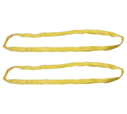 Round Sling 6' Yellow 8400# Vertical 6700# Choker 16800# Basket (2 Pack) - color: Yellow - Vertical Capacity: 8,400 lbs., size: 6 Feet, style: 2 - Pack