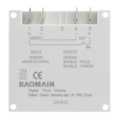 BAOMAIN CN101C 12V 16A Digital Programmable Timer Switch Relay