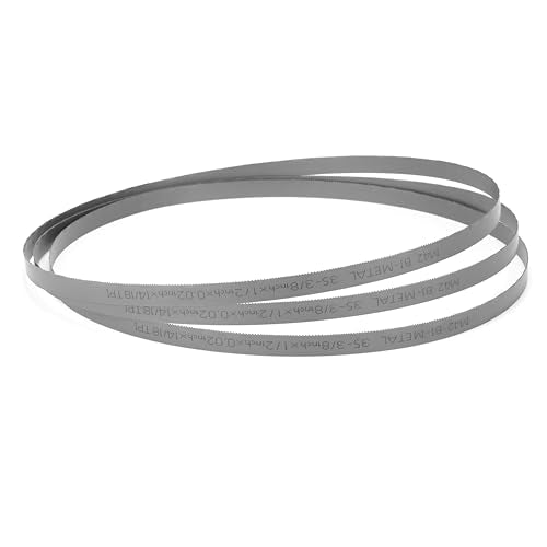 35-3/8 Inch Bandsaw Blade 14/18 TPI for Milwauk* and D*Walt Portable Band Saw Blade，35-3/8" x 1/2" x .020" 14/18 TPI, 3-Pack - size: 35-3/8 Inch(10/14)