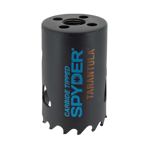 Spyder 1-¾-inch Tarantula Carbide Tipped Hole Saw for Metal and Wood, Compatible with Rapid Core Eject Arbor System - size: 1-3/4 inch