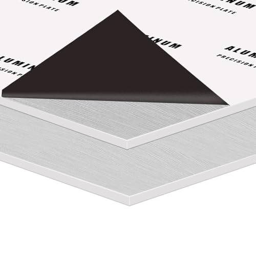 2Pack 1/8Inch Thick Aluminum Sheet Metal, 12" x 16" 6061 Aluminum Plates - size: 12x16", style: 2PCS-1/8"