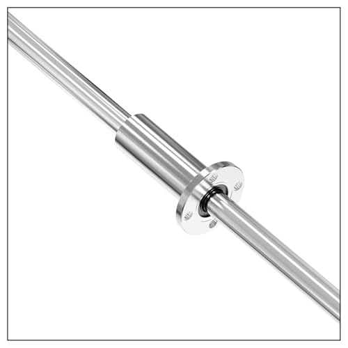 2PCS LMF10LUU Circular Flange Linear Ball Bearings, 10mm Bore Dia, 19mm OD, 55mm Length with Double Side Rubber Seal for CNC,3D Printer - size: LMF10LUU Size 10x19x55mm