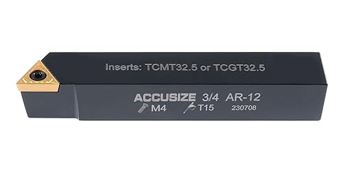 Accusize Indexable Turning Tool, 3/4 in, 2380-5123 - size: 3/4"