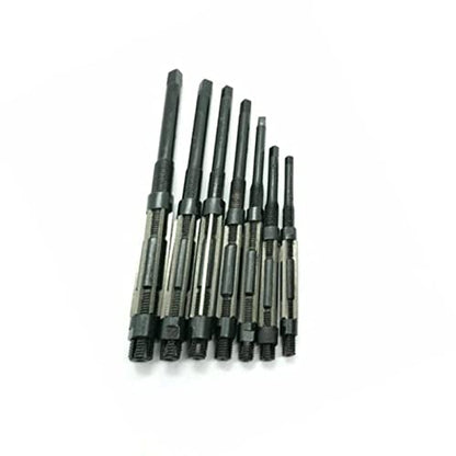 Precision Adjustable Hand Reamer Set 7 Pcs (Hv To H3) 1/4" Inch- 15/32" Inch | Alloy Steel And Carbon Steel | 7 Pcs Of Adjustable Hand Reamer - size: SET OF 7 PCS