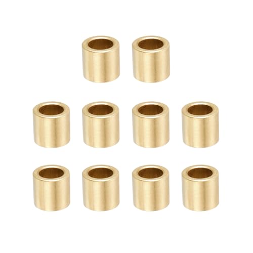 Sintered Bronze Sleeve Bearing Bushing 8mm ID x 12mm OD x 10mm L Oil-Impregnated 10pcs - size: 8*12*10mm