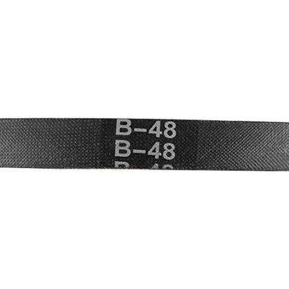 uxcell B48 V-Belts 48" Pitch Length, B-Section Rubber Drive Belt 2pcs - size: 48"