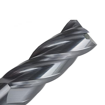1/4" Carbide Square End Mill, 4 Flute, AlTiN Coating, 4 Pcs - size: 1/4" (4 Pcs), style: For Alloy Steels