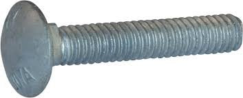 Hot Dipped Galvanized Carriage Bolt, 3/8 x 6 Inch, Silver, 50-Pack, Fully Threaded (Quantity: 50) Carriage Bolt - Coach Bolt - Round Head Square Neck Bolt - 3/8-16 x 6 Inch