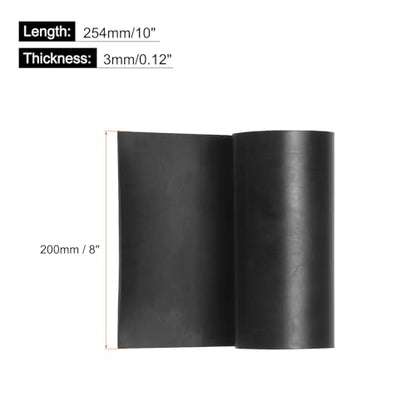 MECCANIXITY Solid Rubber Sheet 1/8" Thick x 8" Wide x 10" Long, Anti-Slip Neoprene Rubber Roofing Material for Gaskets DIY Material, Pads, Seal, Bumpers - size: 1/8" x 8" x 10"