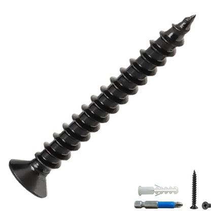 Wood Screws, Flat Head Phillips Self Tapping Screw, #10 x 1-1/2", 48 Pcs - size: #10 x 1-1/2"