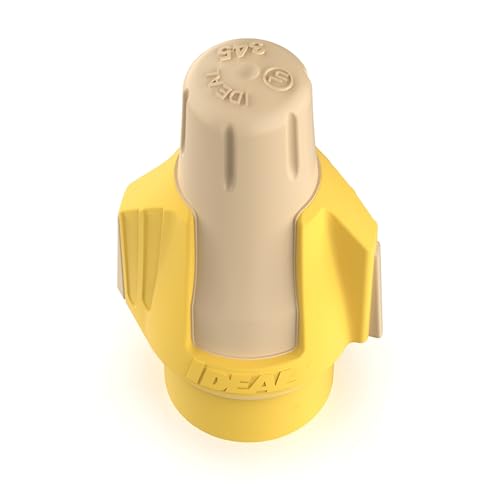 Ideal Electrical Twister Proflex Plus Connector, 30-1345J, Jar of 500 - color: Tan/Yellow, size: Jar of 500
