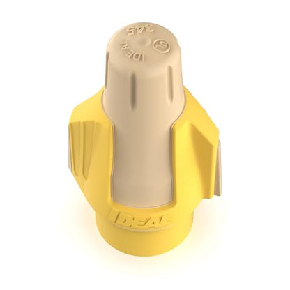 Ideal Electrical Twister Proflex Plus Connector, 30-1345J, Jar of 500 - color: Tan/Yellow, size: Jar of 500