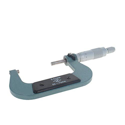 Utoolmart Outside Micrometer Metric 50-75mm 0.01mm Accuracy Metal Precision Measuring Tools for Machinist Engineer, Light Green - size: 50-75mm