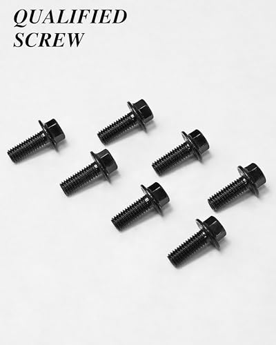 M8 x 30mm Flanged Hex Head Bolts and Nuts, External Flange Hex Drive Screws, Class 10.9 Black Zinc Plated Alloy Steel, M8x1.25 Bolts for Pump, Fix Car, DIY Project (10Sets) - color: Black, size: M8 x 30mm