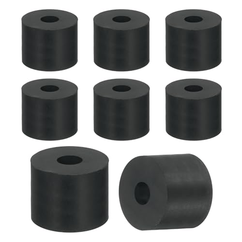 uxcell 18Pcs Thick Rubber Spacer, 1 Inch OD x 3/8 Inch ID x 13/16 Inch Thickness Round Rubber Bushings Anti Vibration Flat Spacer Washers for Home Industrial Machinery - size: 1 Inch OD x 3/8 Inch ID x 13/16 Inch T
