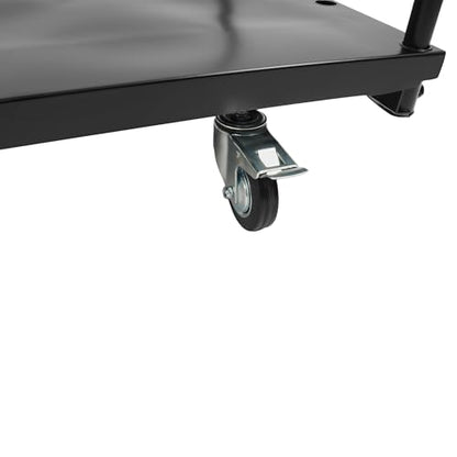 Truck Cart 42x24 inch Platform Lumber Drywall Flat Dolly Cart with - size: Black