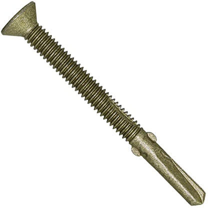 Jake Sales #12x2-1/2 Reamer Tek Torx/Star Head Self-Drilling Wood to Metal Screws - for Flatbeds, Trailers or Fastening Wood to Steel - T30 Torx Screw Head - (1 Pound Approx. 50 Screws) - size: 2-1/2"