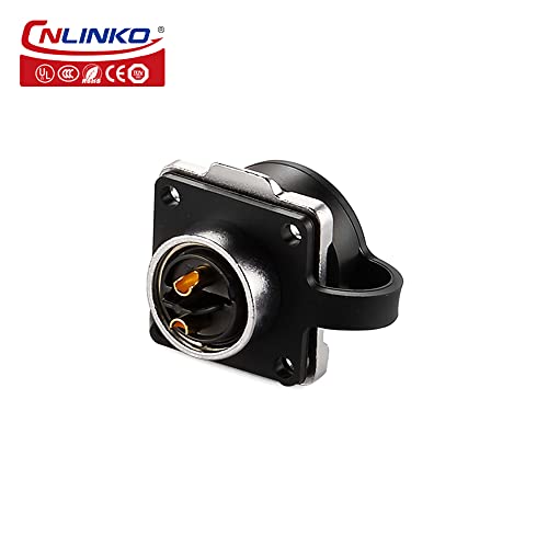 CNLINKO DH Series M20 Waterproof Connector 2/3/4/5/7/9/12 Pin Bayonet Connecting Type Metal Shell Soldering Cable Landscape Light Female Plug Male Socket IP67 Waterproof connectors (2pin) - style: 2pin