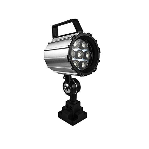 Industrial Machine Light,12W 110V-220V Adjustable Aluminum Alloy LED Work Light IP68 for Lathe, CNC Milling Machine, Drilling Machine - Short Arm … (12)