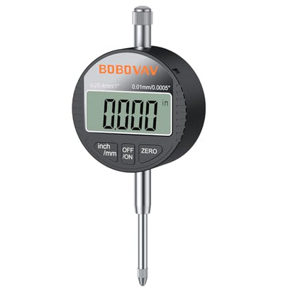 0-1"(0-25mm)/0.0005"(0.01mm) Digital Dial Indicator,Inch/MM Switch