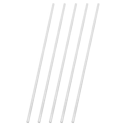 uxcell 5pcs 304 Stainless Steel Round Rods, 1/4" Dia x 14" Length Stainless Steel Metal Solid Shaft Rod Bar for Industry Use Metal Working Hobbies DIY Craft, Silver - size: 1/4" Dia x 14" Length