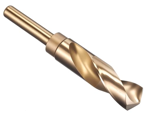 NACX 23mm Reduced Shank Cobalt Drill Bit, HSS 6542 High-Speed Steel Twist Drill Bits with 1/2” Shank for Metal Plastic Wood - size: 23mm