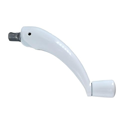 BRIXWELL Folding Handle with Metal Construction, Blue and White Finish, 3-1/2" Length, 5/16" Hex End, Folding Knob for Roto Pro Drive Operators and Hardware Applications