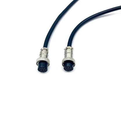 3.28 ft GX20 12 Pin Double Female Cable, GX20 12Pins Female to Female Head Aviation Cordset Electrical Connector Panel Mount Circular Metal Adapter Cordset for Ships 5A 200V 22AWG (1meter) - size: GX20 12Pin
