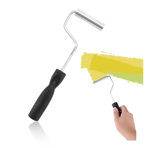 Fiberglass Roller Kit Bubble Paddle Tool Aluminum Head for Mold Resin Composite Epoxy Laminate Set Black Laminating Paint Roller for Fiber Glass Tub Shower Bathtub Boat Repair 3 Inch