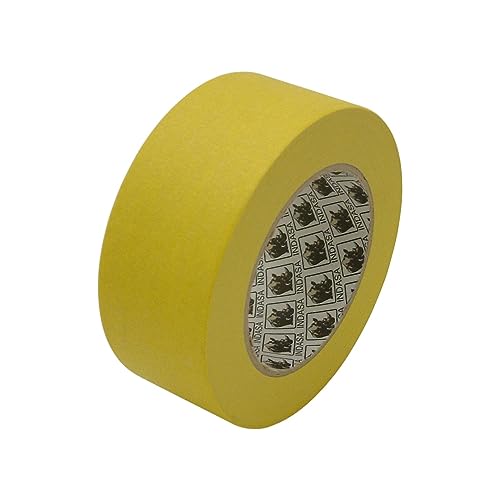INDASA MTY/YEL255 MTY High Temperature Automotive Masking Tape: 2" x 55 yd., Yellow - size: 2 in. x 55 yds. (48mm x 50m)