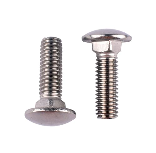 1/4-20 x 1/2" Carriage Bolts Screws, 18-8 Stainless Steel 304, Round Head, Square Neck, UNC Fully Machine Coarse Threaded,20Pcs - size: 1/4-20 x 1/2" (20 PCS)
