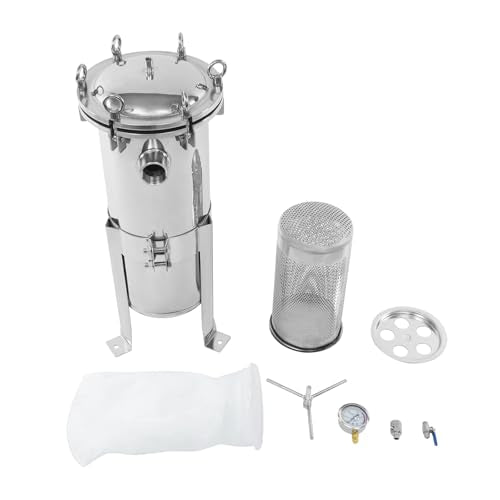 Stainless Steel Bag Filter Housing Solid-Liquid Separation Tool - size: 1.5" NPT