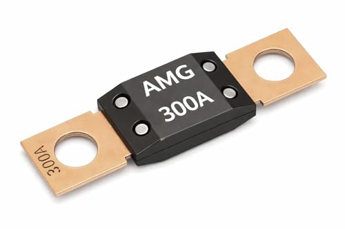 MGI SpeedWare MEGA Fuse Holder Kit with Fuse – Heavy Duty Bolt-Down Battery Fuse Block for Automotive, Marine, RV & High Current Power Distribution Systems (300 AMP) - size: 300 AMP