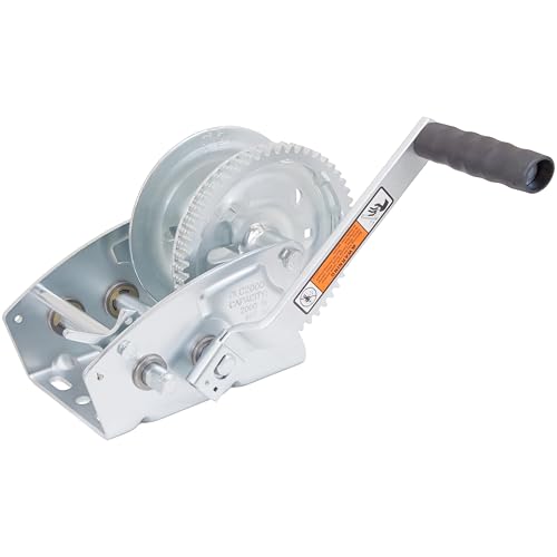 Dutton-Lainson Company - Pulling Winch - 600 lb to 3,200 lb Capacity - Rust-Resistant, for Horizontal Pulling Applications and Hauling - Plated, with or Without Strap, Manual Use - Made in USA - style: No Strap