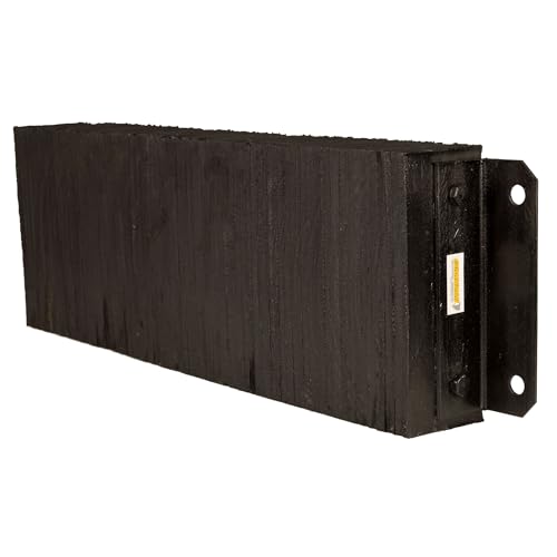 Rubber Dock Bumper, 36" x 12" x 4.5", 3/4" Mounting Holes, Guardian - size: 36" x 12" x 4.5"